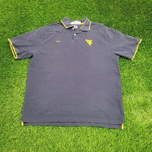 NIKE West-Virginia Polo Shirt SIZE 2XL 25x29 Faded Blue
